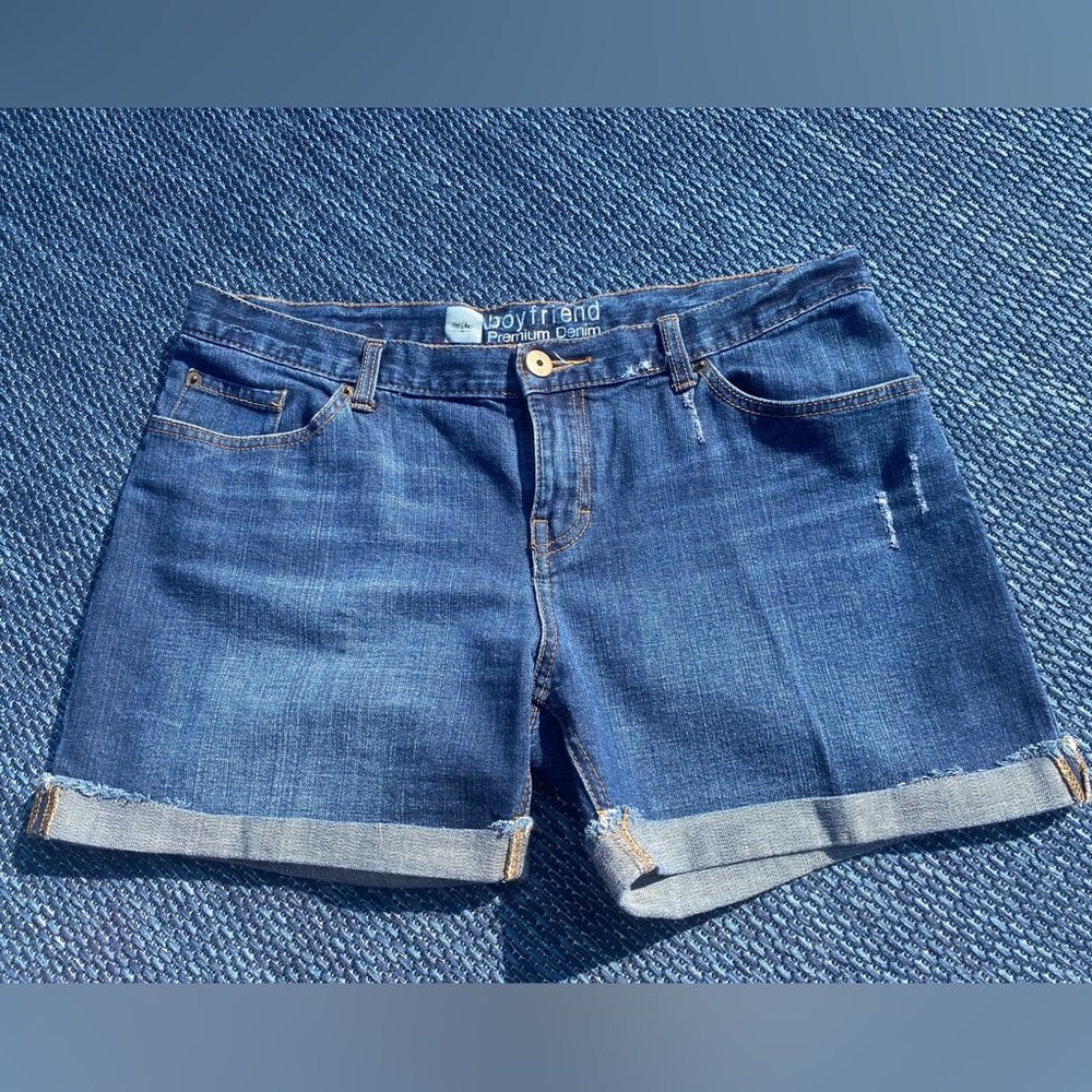Mossing Boyfriend Premium Denim Shorts, Size 12